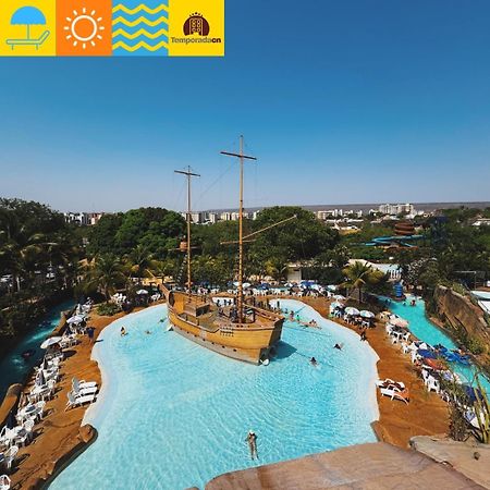 Piazza Com Acesso Ao Acqua Park - Gustavo Apart otel Caldas Novas Dış mekan fotoğraf