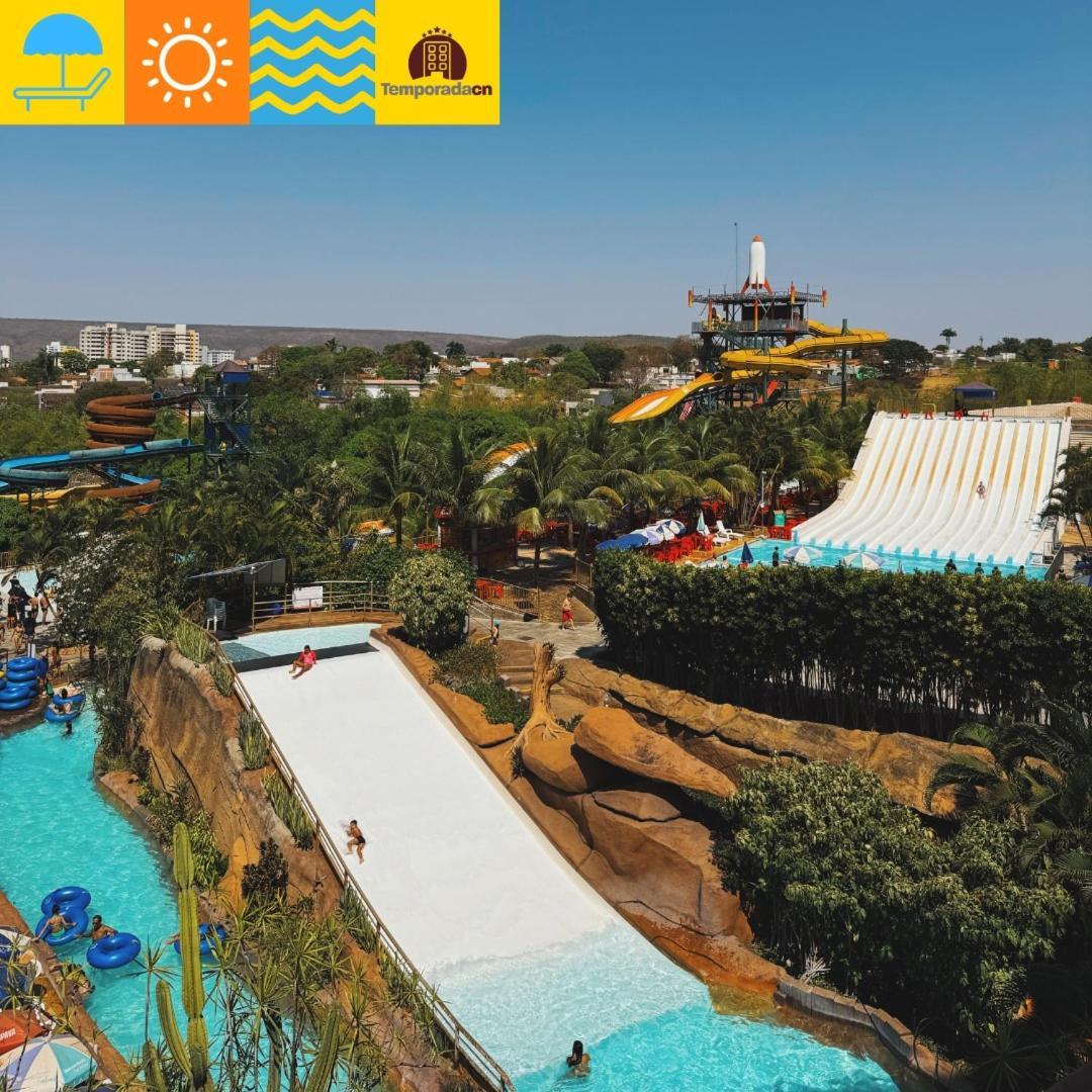 Piazza Com Acesso Ao Acqua Park - Gustavo Apart otel Caldas Novas Dış mekan fotoğraf