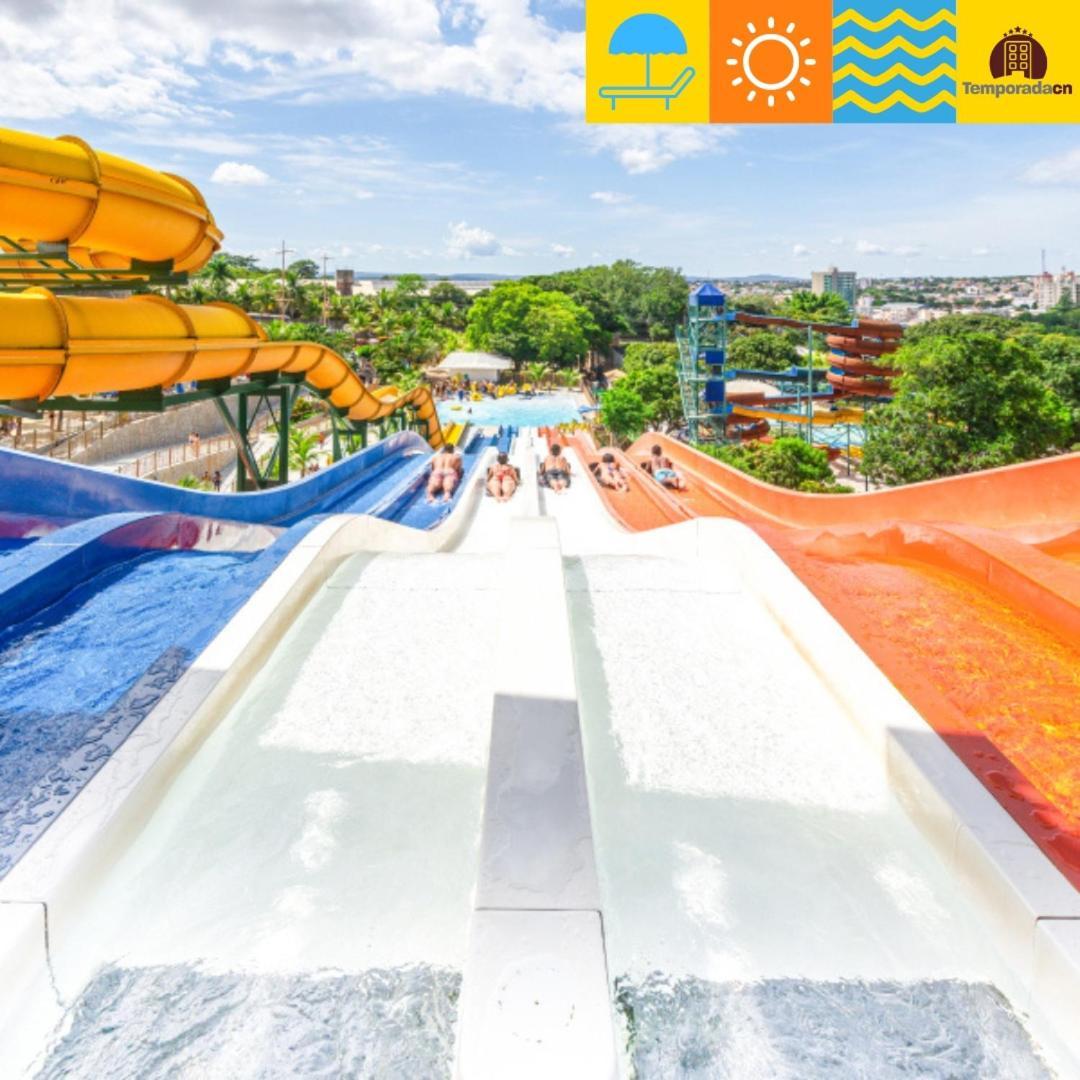 Piazza Com Acesso Ao Acqua Park - Gustavo Apart otel Caldas Novas Dış mekan fotoğraf