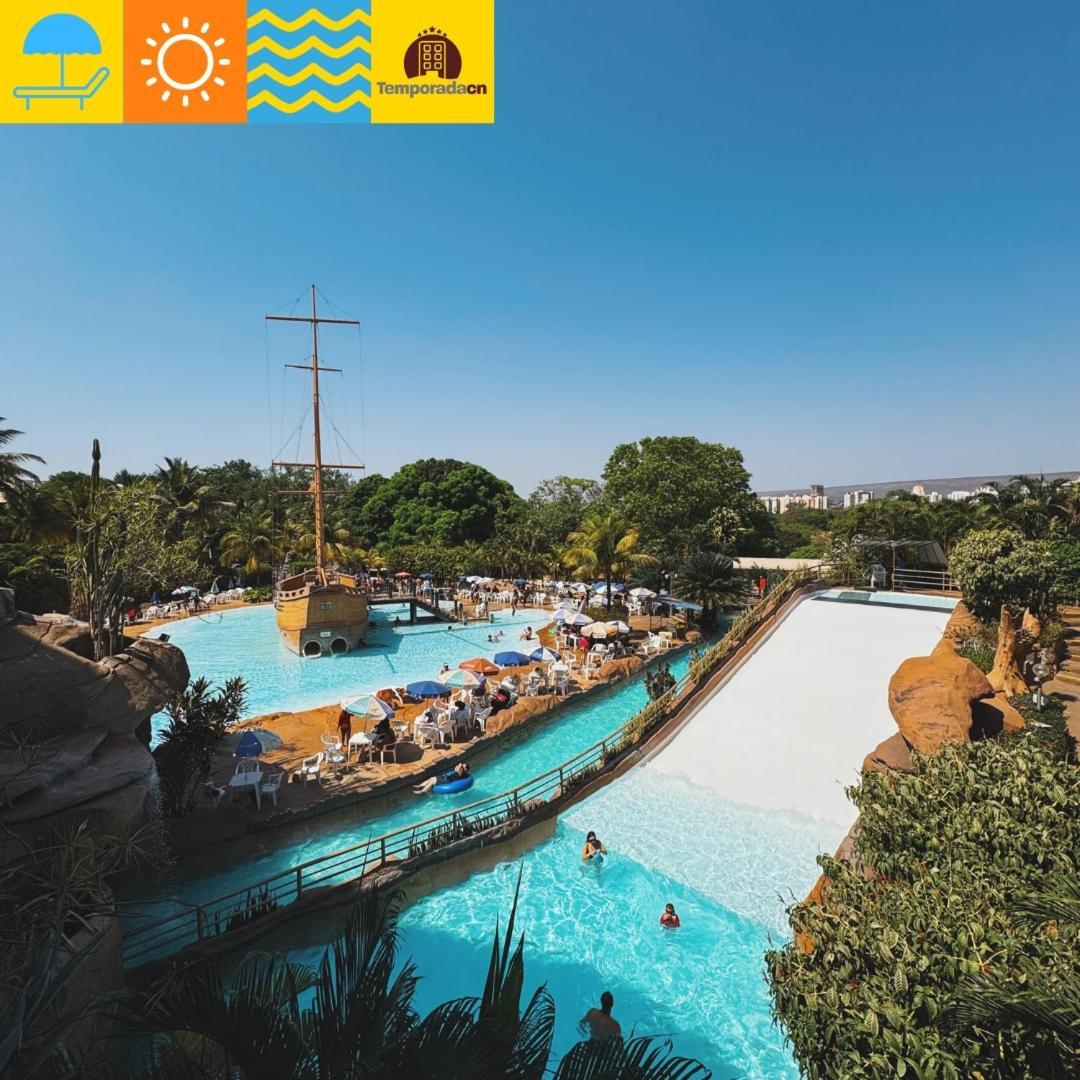 Piazza Com Acesso Ao Acqua Park - Gustavo Apart otel Caldas Novas Dış mekan fotoğraf
