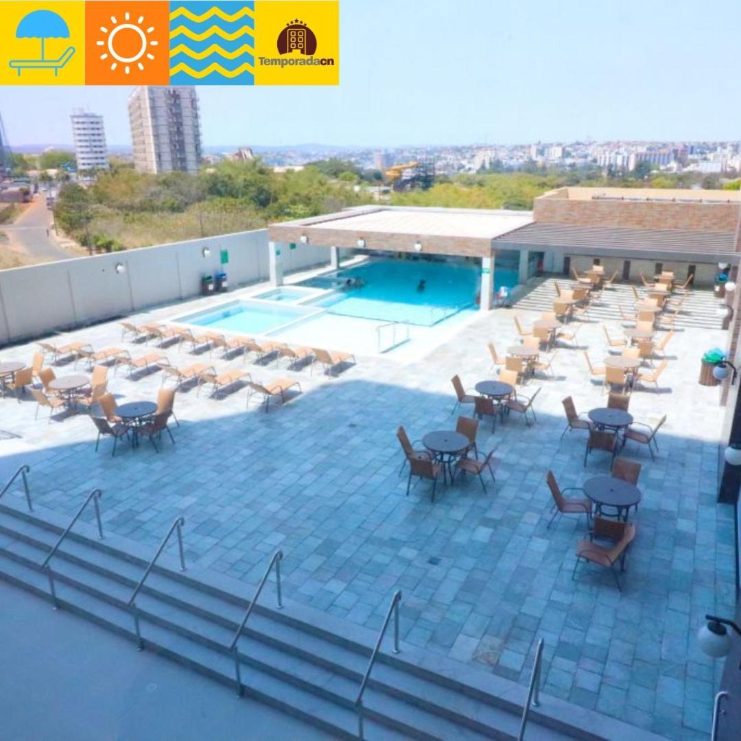 Piazza Com Acesso Ao Acqua Park - Gustavo Apart otel Caldas Novas Dış mekan fotoğraf
